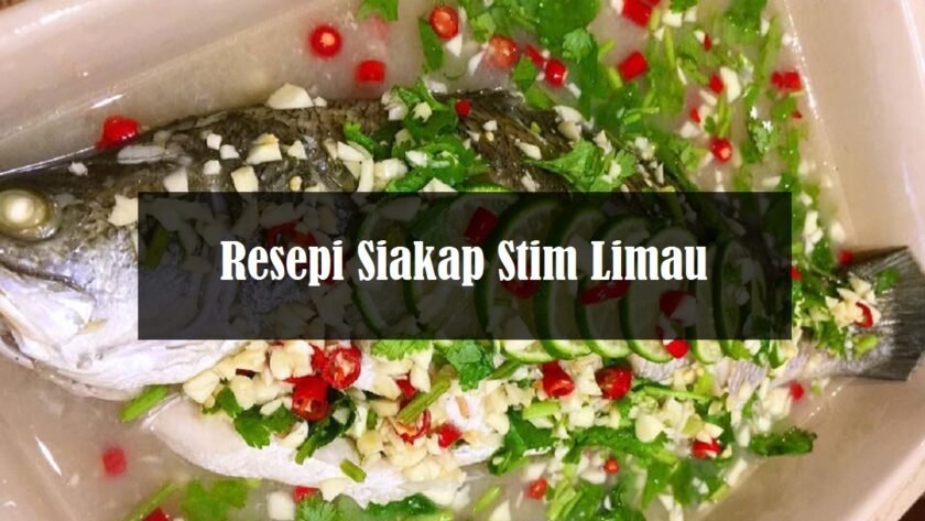 resepi siakap stim lemon